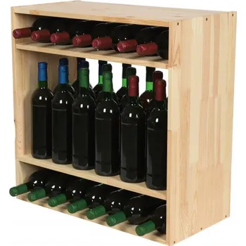 Stojan na víno Regál na víno RW61-P2 borovice