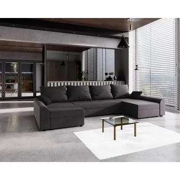 Sedací souprava Rohová sedačka ATTANASIO U, tmavě šedá +možnost VÝNOSU + vyzvednutí ZDARMA