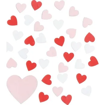 Svatební dekorace Srdce dřevěné 1,5 cm 36 ks 4270