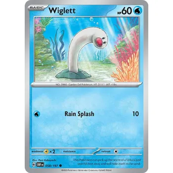 Sběratelská karetní hra Pokémon karta Wiglett 058/197