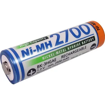 Článková baterie Akumulátor 1.2V / 2700mAh AA Panasonic BK-3HGAE