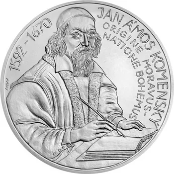 Stříbrná kilogramová mince J. A. Komenský standard