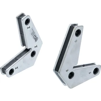 Sada nářadí BGS 9684, Sada pomocných magnetů pro sváření úhlů | tvar L | 2dílná