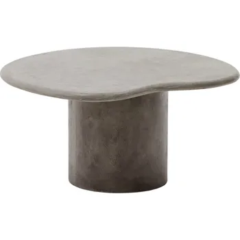 Zahradní stůl Šedý cementový zahradní stolek Kave Home Macarella 83 x 66 cm