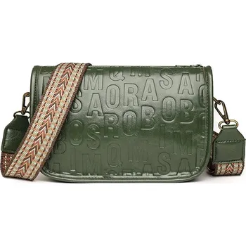 Kabelka Dámská kožená kabelka FLY FF386 Barva: Zelená, Velikost: (30cm