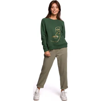 Dámský svetr Zelená tráva BE - Dámský svetr s originálním potiskem, EU L i529_279421089593958984