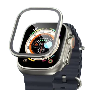 Příslušenství k chytrým hodinkám Blueo Safírové sklo s titanovým rámem pro Apple Watch Ultra/Ultra 2 49 mm