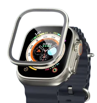 Příslušenství k chytrým hodinkám Blueo Safírové sklo s titanovým rámem pro Apple Watch Ultra/Ultra 2 49 mm