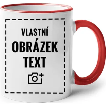 Bezvatriko.cz Keramický hrnek 330 ml Červená