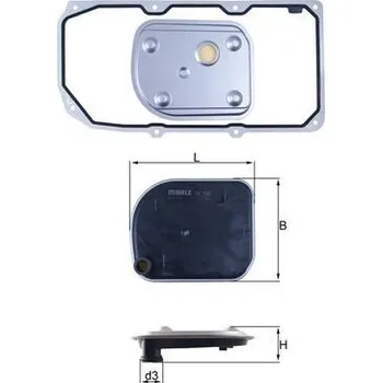 Hydraulický filtr Hydraulický filtr, automatická převodovka MAHLE HX 158D1