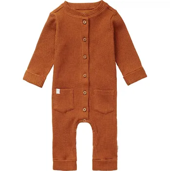 Kojenecký overall OVERAL NOPPIES SHILDON, ORANŽOVOHNĚDÝ, BAVLNA Velikost: 50