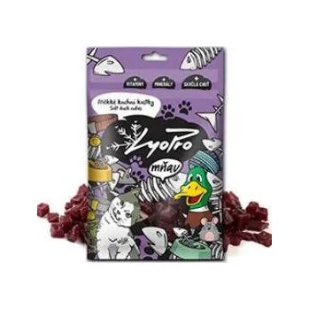 Pamlsek pro kočku Lyopro mňau poch. sušené Měkké kachní kostky 70g