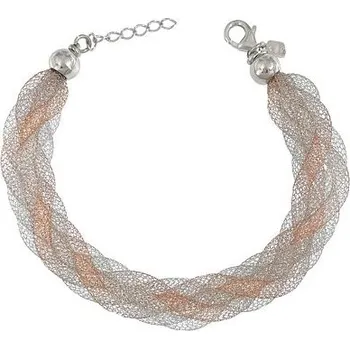 Náramek Luxusní stříbrný náramek síťovina délka náramku 22cm