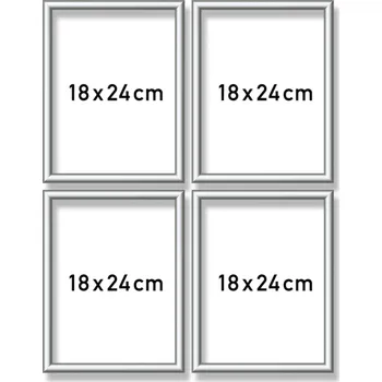 Desková hra Schipper Malování podle čísel - Hliníkový rám Quattro 18x24cm - stříbrný