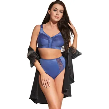 Podprsenka Bezkosticová měkká podprsenka Viki pro plnější poprsí s krajky a mašličkou, ATRAKTIVNÍ 100C i384_88573917