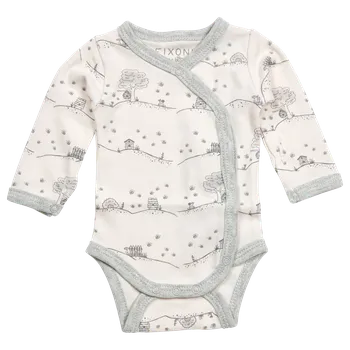 Kojenecký body BODY FIXONI LITTLE BEE, S KRAJINKOU, RŮŽOVÉ Velikost: 50