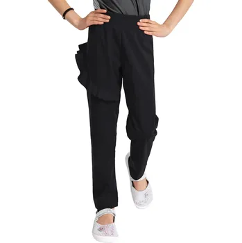 Dívčí kalhoty Unuo Fantasy softshellové kalhoty bez zateplení černé