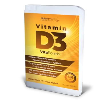 Naturamed Vitamín D3 VitaSolaris 360 tablet - roční balení