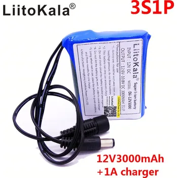 Akumulátor pack Liitokala 12V 3000mAh 3S1P li-ion 12V 3Ah + 12.6V 1A nabíječka