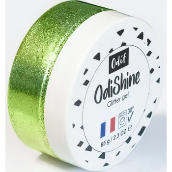 Speciální výtvarná barva Odif Třpytivá gelová barva na textil, 65 g - Zelená "Emeraude"