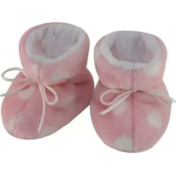 Capáčky ESITO Kojenecké botičky Minky Méďa puntík vel.1 (2 - 5 měsíců)