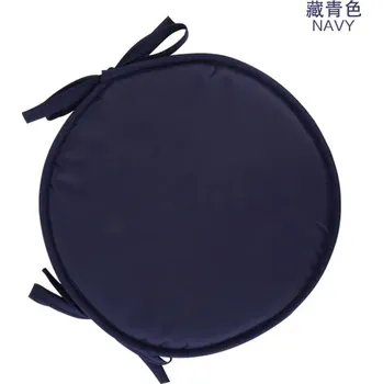 Polštář Kulatý polštář na židli - Tmavě modrá,30cm