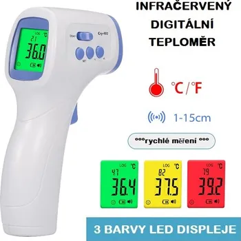 Teploměr osobní DIGITÁLNÍ BEZKONTAKTNÍ TEPLOMĚR CRY-F02