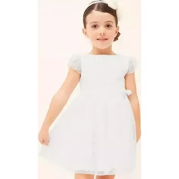 Dívčí šaty Dívčí bílé sváteční šaty Mayoral 3911-014 velikost 134