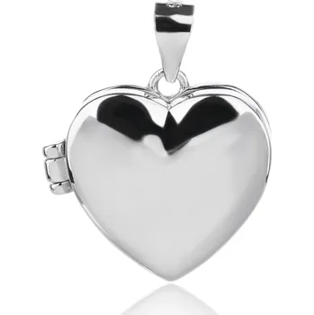 Šperk NUBIS® Stříbrný přívěšek otevírací - medajlon srdce - NB-4485