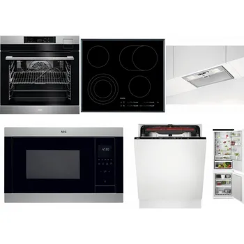 Set domácích spotřebičů AEG BSK792380M + AEG Mastery DirectTouch HK654070FB + AEG DGB3523S + AEG Mastery MSB2547D-M + AEG Mastery MaxiFlex FSB53927Z + AEG TSC6M181ES