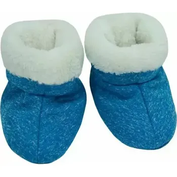 Capáčky ESITO Capáčky softshell s chlupem melír tyrkysová/smetanová