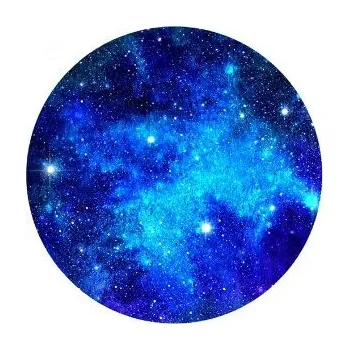 Puzzle Kulaté dřevěné puzzle - Modrý vesmír, A5