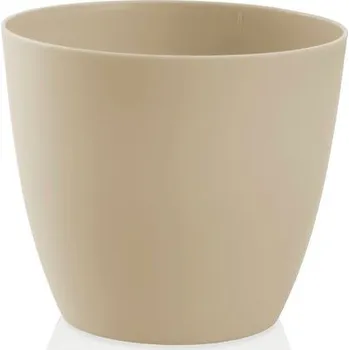 Obal na květináč Dekorativní květináč Ella mat 25 cm popelavě šedá PLASTKON