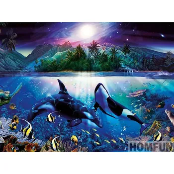 Diamantové malování HUACAN DIAMOND PAINTING - DIAMANTOVÁ MOZAIKA - KOSATKA 07