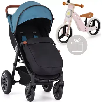 Kočárek PETITE&MARS Kočárek sportovní Street+ Air Oak Ocean Blue Complete, nánožník + odrážedlo Uniq Pink (VP-F177337)