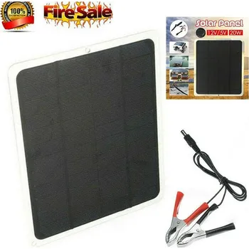 solární panel Haiko Venkovní 20W 12V Solární polopružný panel pro automobil jachtu nebo nabíječka baterií