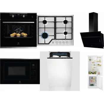 Set domácích spotřebičů ELECTROLUX KODEH70X + ELECTROLUX KGS6426SX + ELECTROLUX LFV316K + ELECTROLUX LMS4253TMX + ELECTROLUX EEM23100L + ELECTROLUX LND5FE18S
