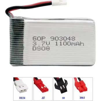 Sportovní střelba Akumulátor Li-pol 1000mah 20C 3.7V 903048 nabíjecí baterie JST X5C XH konektor