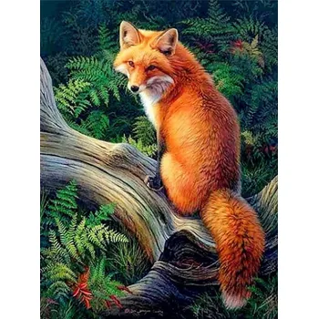 Diamantové malování DIAMANTOVÁ MOZAIKA LIŠKA 08 - SLEVA -50%