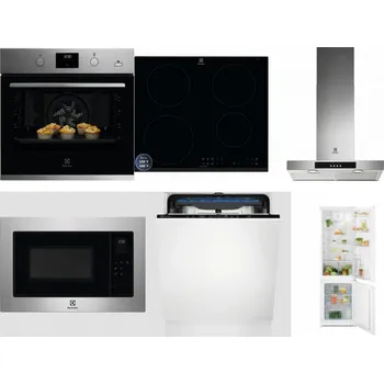 Set domácích spotřebičů ELECTROLUX KODGH70TX + ELECTROLUX LIR60433B + ELECTROLUX LFT426X + ELECTROLUX EMS4253TEX + ELECTROLUX EES48200L + ELECTROLUX LND5FE18S
