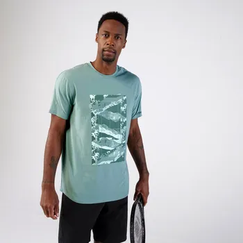 Pánské tričko KUIKMA Pánské tenisové tričko Soft S ZELENÁ