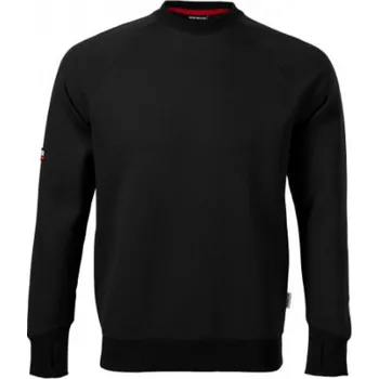 Pánská mikina RIMECK Mikina Vertex přes hlavu 80 % bavlna, 20 % polyester Barva: Černá, Velikost: XXL