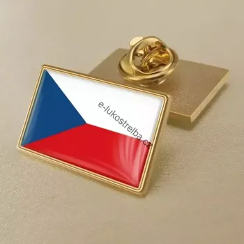 Vybavení pro přežití Česká vlajka pin na oděv