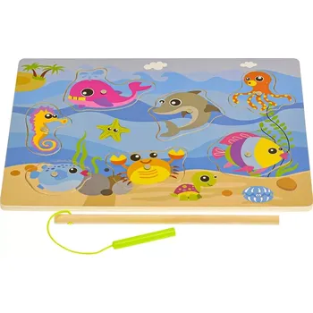 Dřevěná hračka Big Tree Rybolov magnetická hra 24 m+ 30 x 22 cm