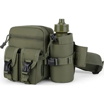 turistický batoh KOMBAT UK Taška do pasu ledvinka s lahví zelená Pioneer Olive Green Kombat® Tactical
