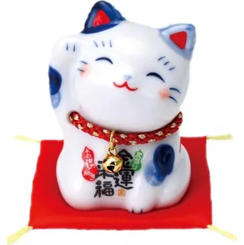 Japonská kočka štěstí Maneki Neko Kahou 6cm