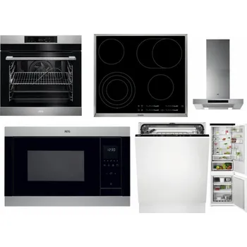 Set domácích spotřebičů AEG BPK742380M + AEG Mastery DirectTouch HK654070XB + AEG Mastery DBB5660HM + AEG Mastery MSB2547D-M + AEG FSK73607Z + AEG TSC6M181ES