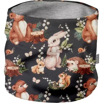 Nákrčník Dětský nákrčník Unuo fleec Zajíček oboustranný