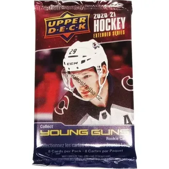 Upper Deck Extended series Young Guns Hockey 2020-21 | 1 Pack (Hokejové kartičky Upper Deck Extended series Young Guns Hockey 2020-21 | 1 Pack)