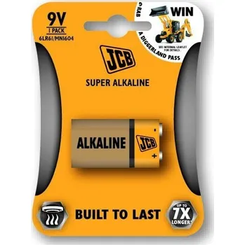 Článková baterie JCB super alkalická baterie 6LR61/9V, blistr 1 ks: S5341